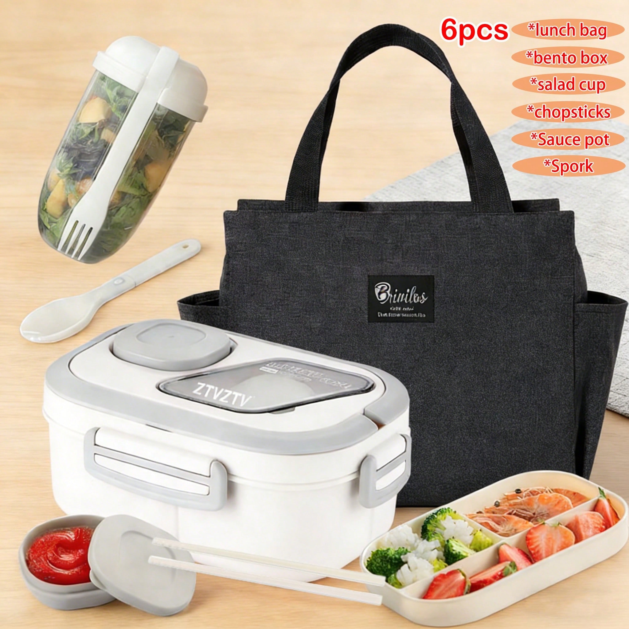 Food Storage Kitchen Container Set - ZTVZTV Lunchbox/Leak-Proof Lunchbox Set Only. Lunchboxes