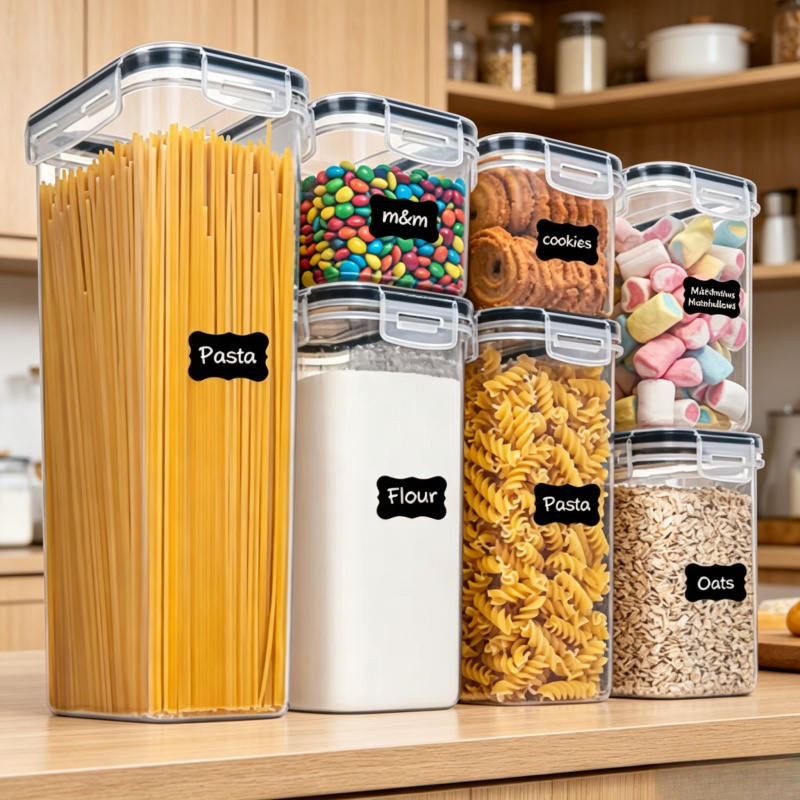 Food Storage Kitchen Container Set - 7Pcs Kitchen Food Storage Containers Set,