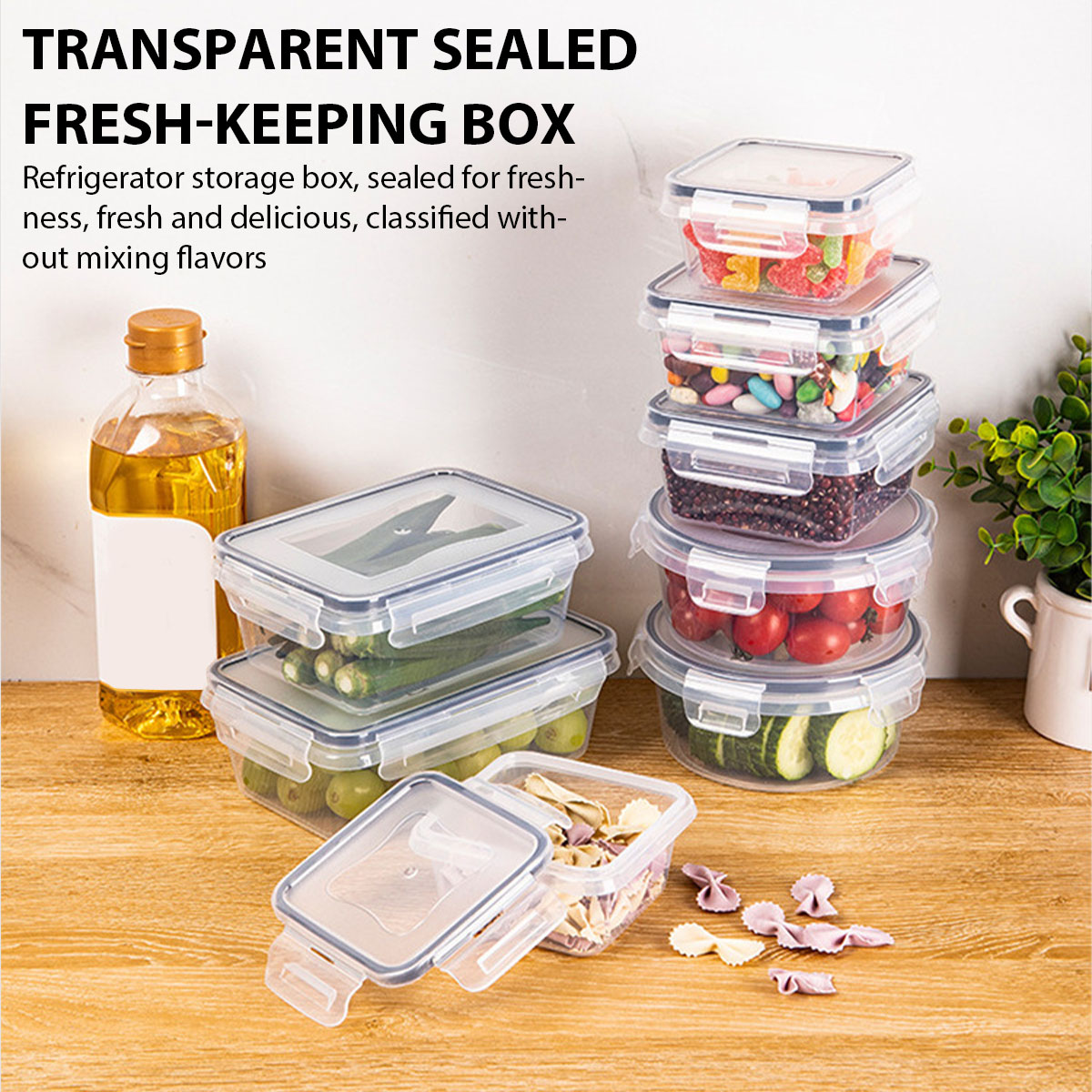 Food Storage Kitchen Container Set - 24Pcs/set Food Storage Box Set Kitchen