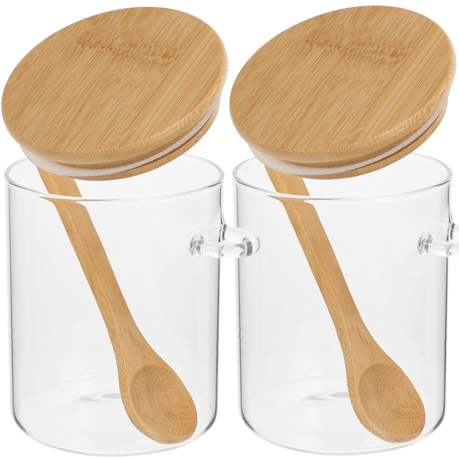 Food Storage Glass Containers - 2 Pcs Flour Sugar Storage Containers