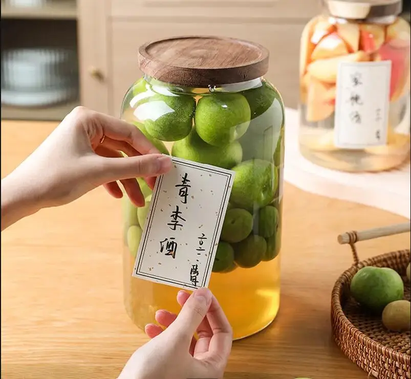 Food Storage Glass Containers Large - Large-capacity Transparent Glass Storage Pickles Pickled