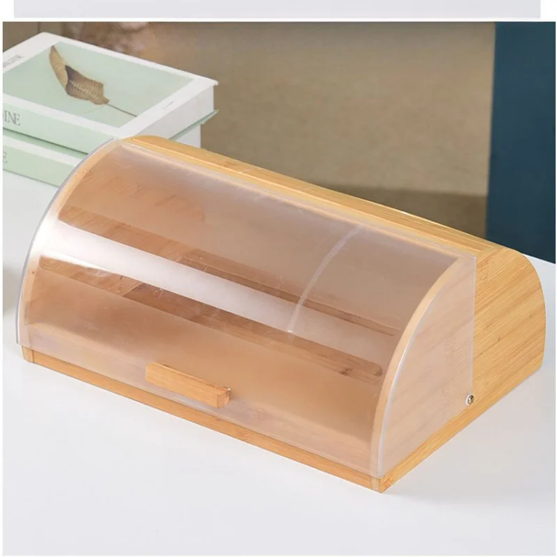 Bamboo Bread Box with Acrylic  - Bread Box Bamboo recension och pris