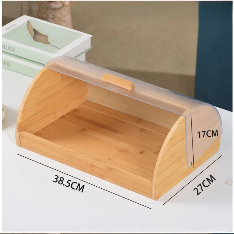 Bamboo Bread Box with Acrylic  - Bread Box Bamboo recension och pris