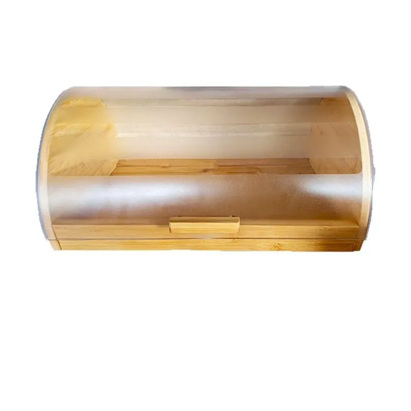 Bamboo Bread Box with Acrylic  - Bread Box Bamboo recension och pris