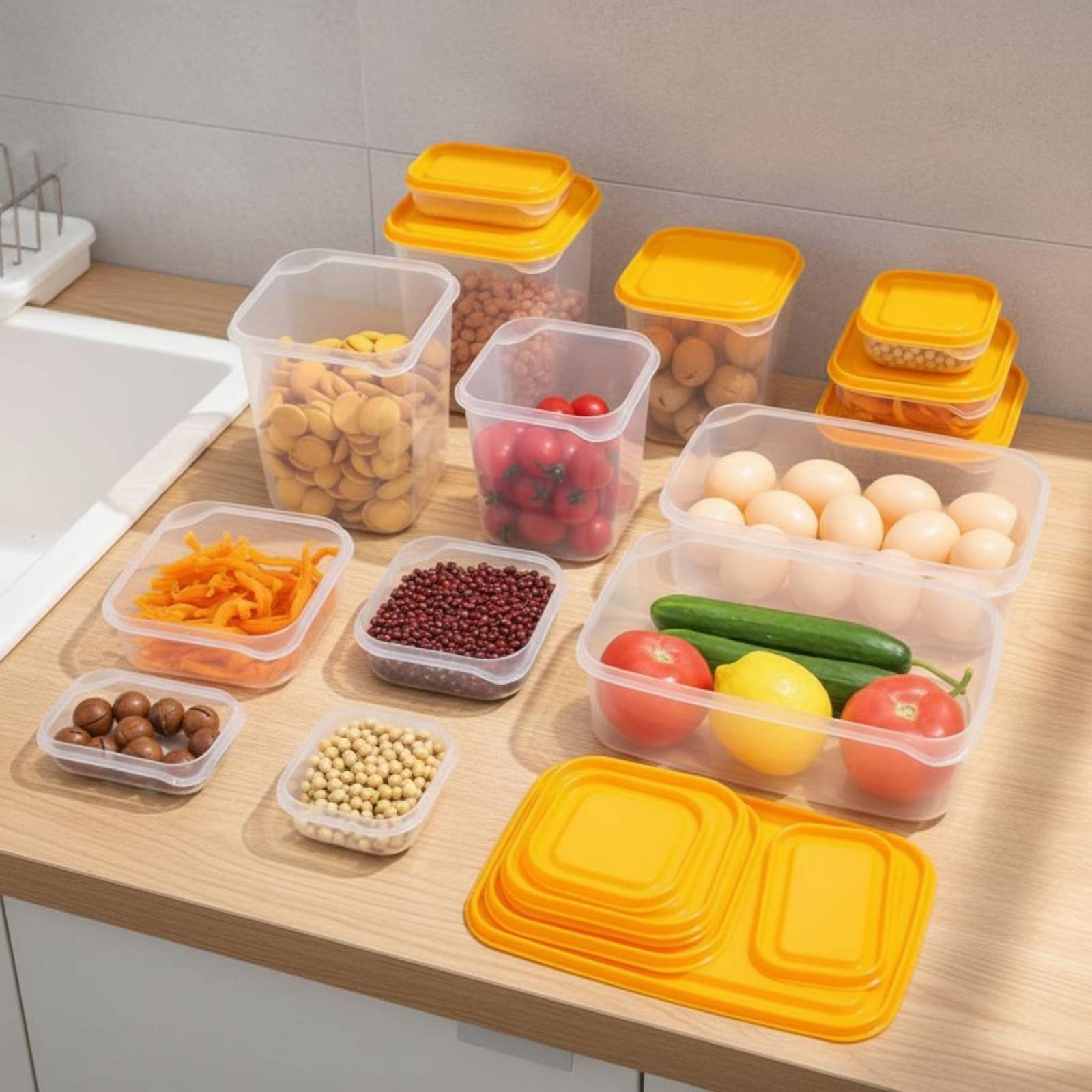 17 Pieces Fridge Storage Box S - Food Storage Box Plastic recension och pris