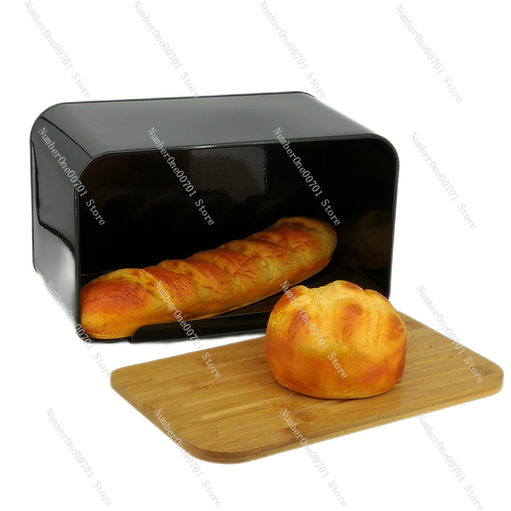 Kitchen Bread Box with Bamboo  - Bread Box Bamboo recension och pris