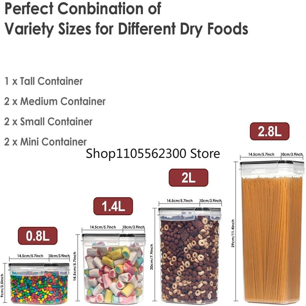 Kitchen 7pcs Food Containers S - Food Storage Kitchen Container Set recension och pris