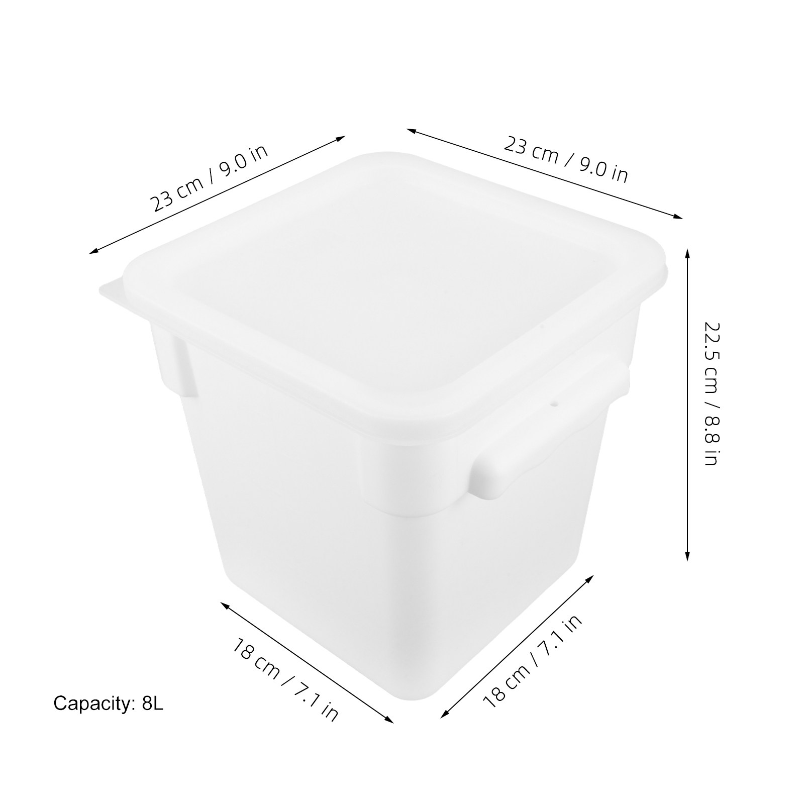 Square Plastic Food Storage Co - Food Storage Handling recension och pris