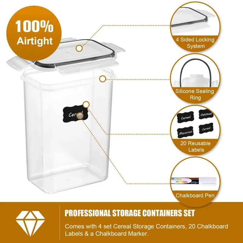 7Pcs Kitchen Food Storage Cont - Food Storage Kitchen Container Set recension och pris