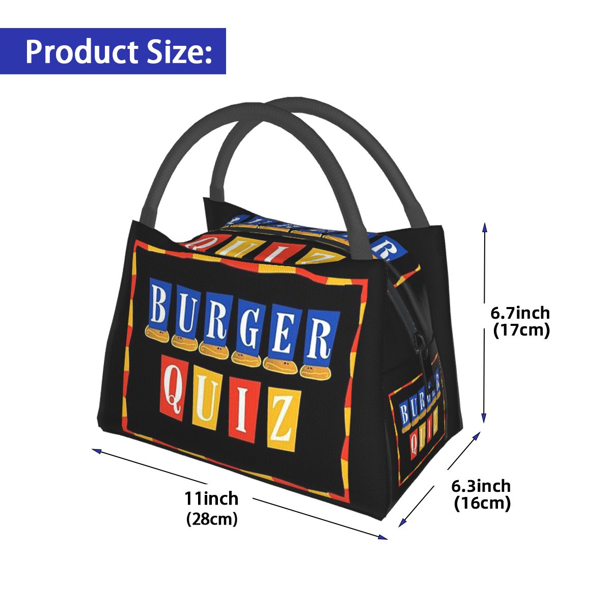 Burger Quiz New Logo Insulated - Food Storage Quiz recension och pris
