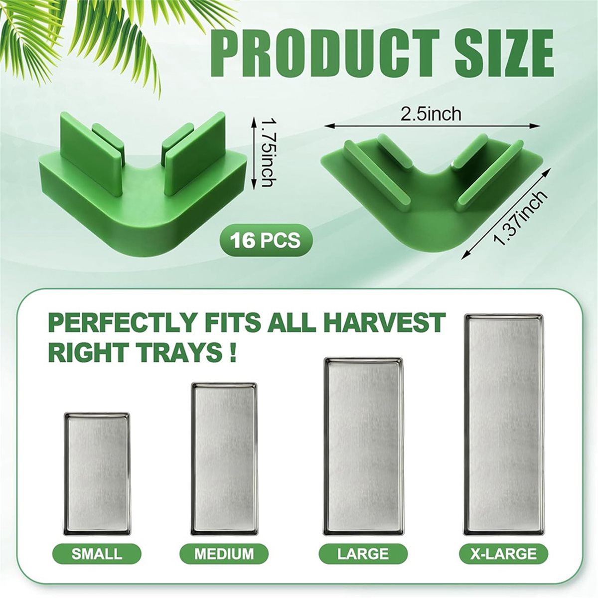 16-Piece Tray Stacker Set for  - Food Storage Freeze Dried recension och pris