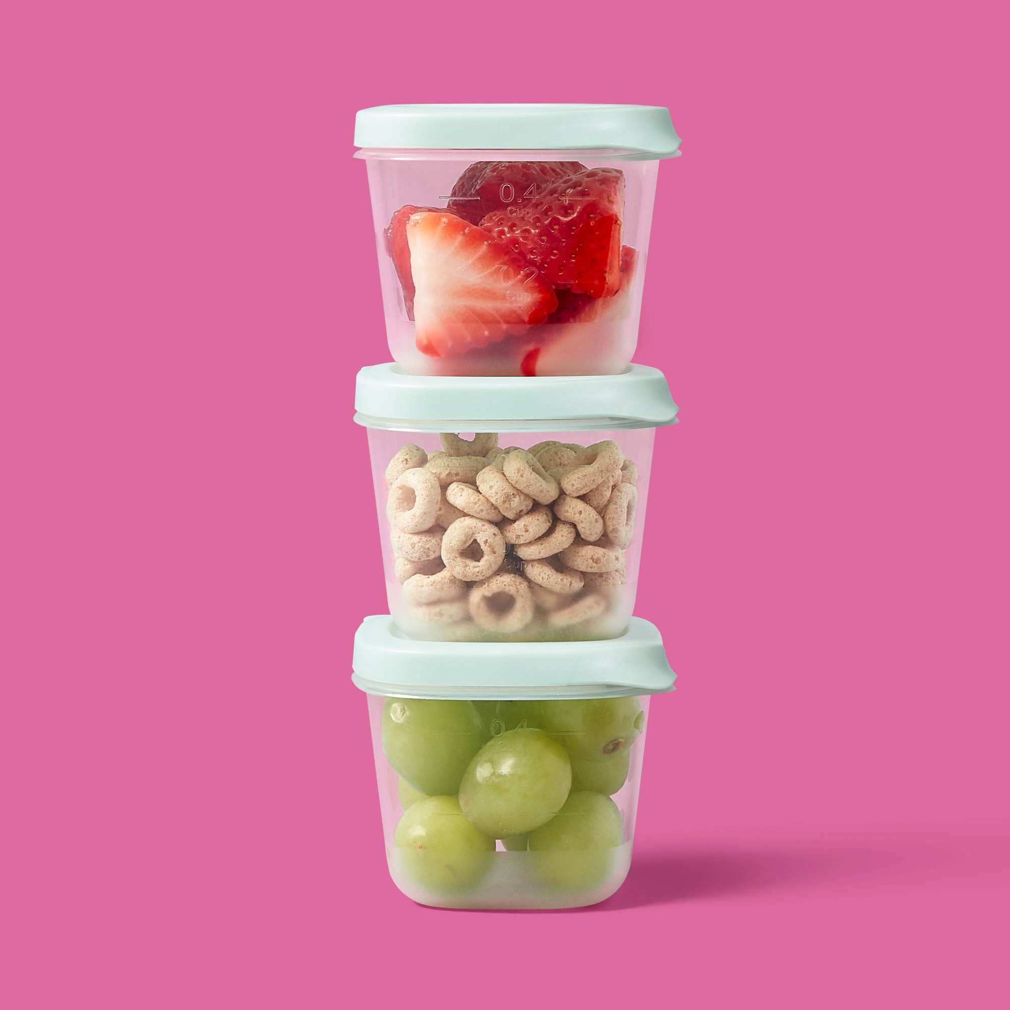 4ct Mini Square Half Cup Food  - Food Storage Meal Prep recension och pris
