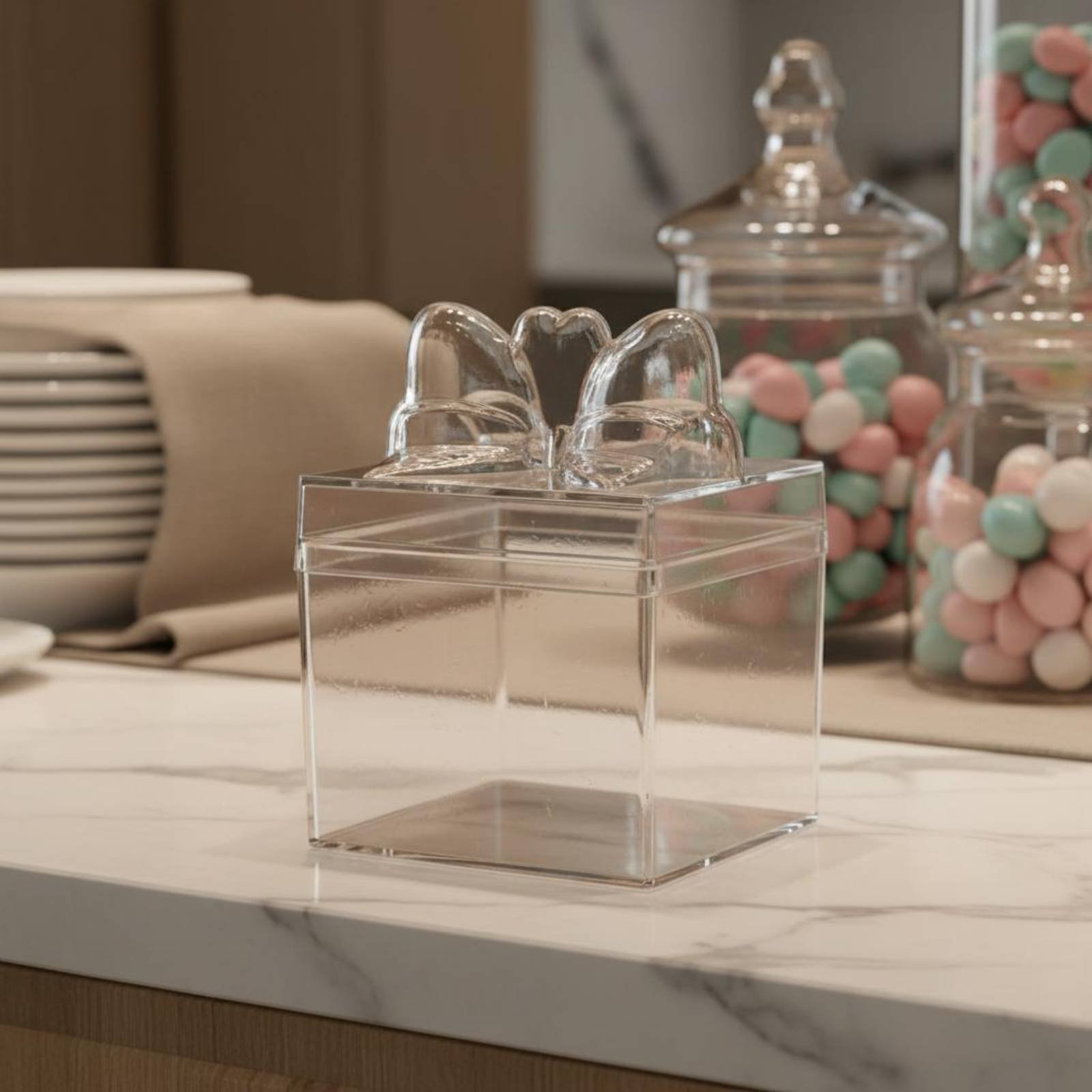 Clear Plastic Candy Box with R - Food Storage Box Plastic recension och pris