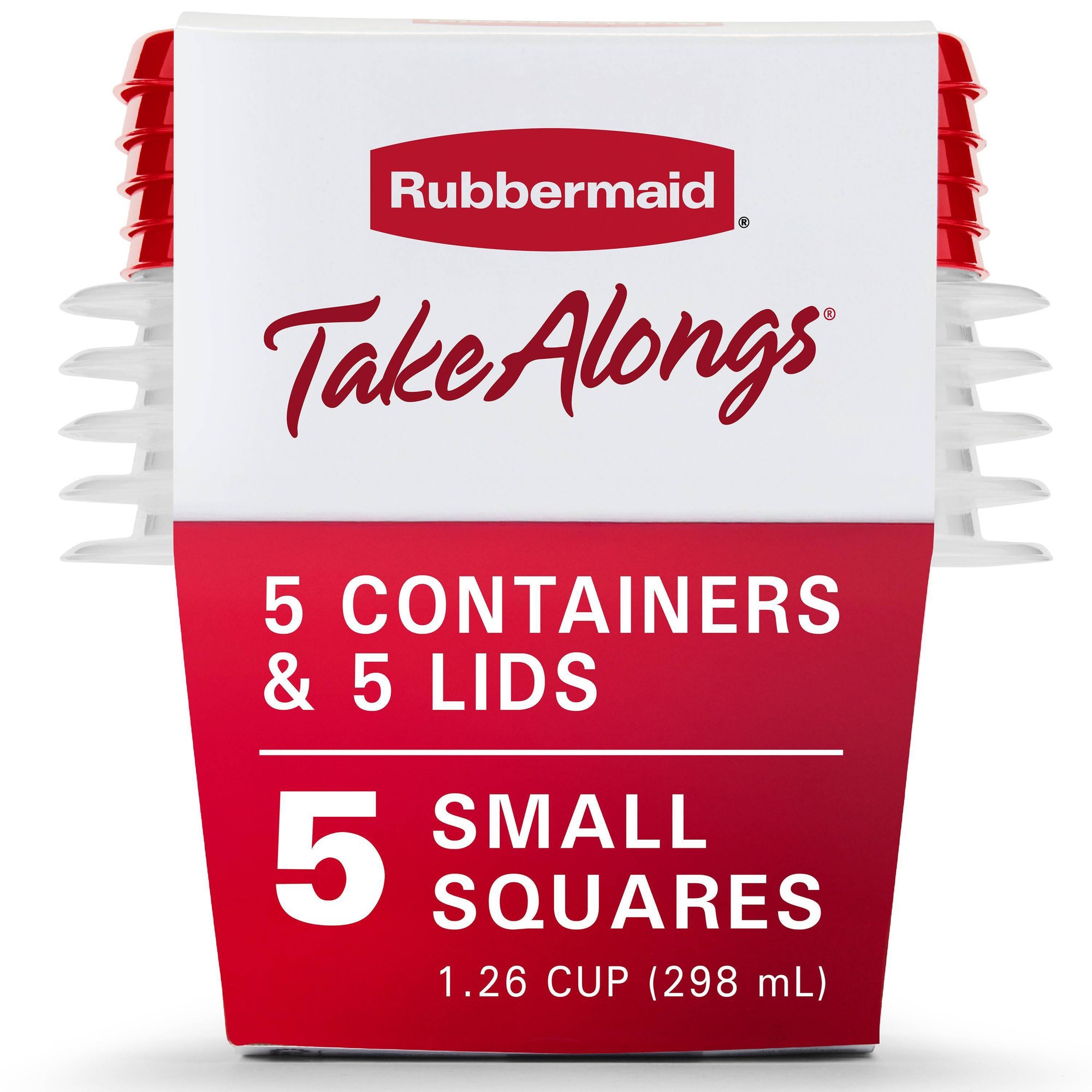 5pcs Red Lid Food Storage Cont - Food Storage Meal Prep recension och pris