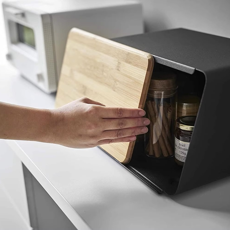 Bamboo Bread Box for Kitchen S - Bread Box Bamboo recension och pris