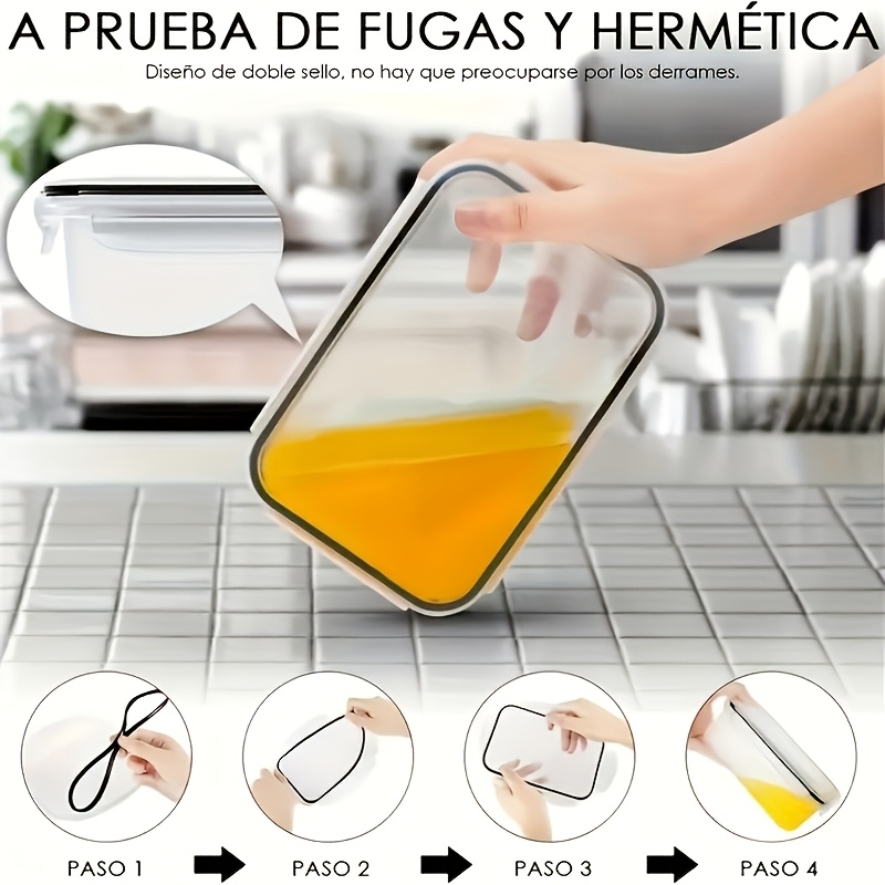 8Pcs Set Includes 4 Containers - Food Storage Kitchen Container Set recension och pris
