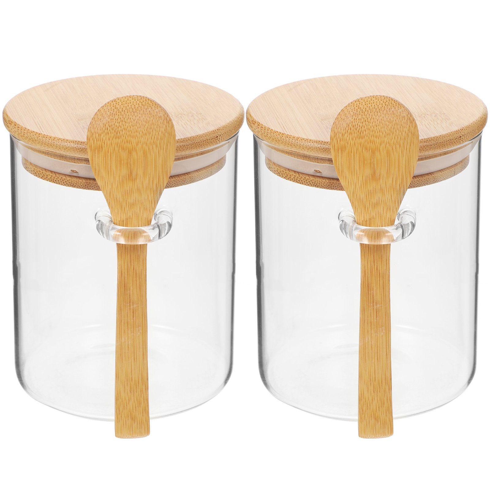 2 Pcs Flour Sugar Storage Cont - Food Storage Glass Containers recension och pris