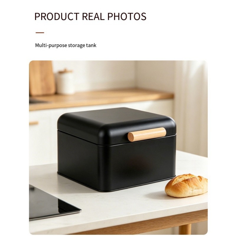 [B17B!】 High-Value Storage Box - Bread Box Bamboo recension och pris