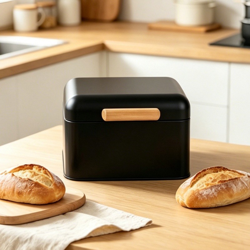 [B17B!】 High-Value Storage Box - Bread Box Bamboo recension och pris