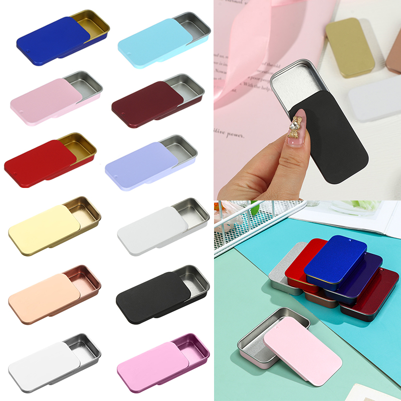 Tinplate Box Slide Lid Push Pu - Food Storage Drawers recension och pris