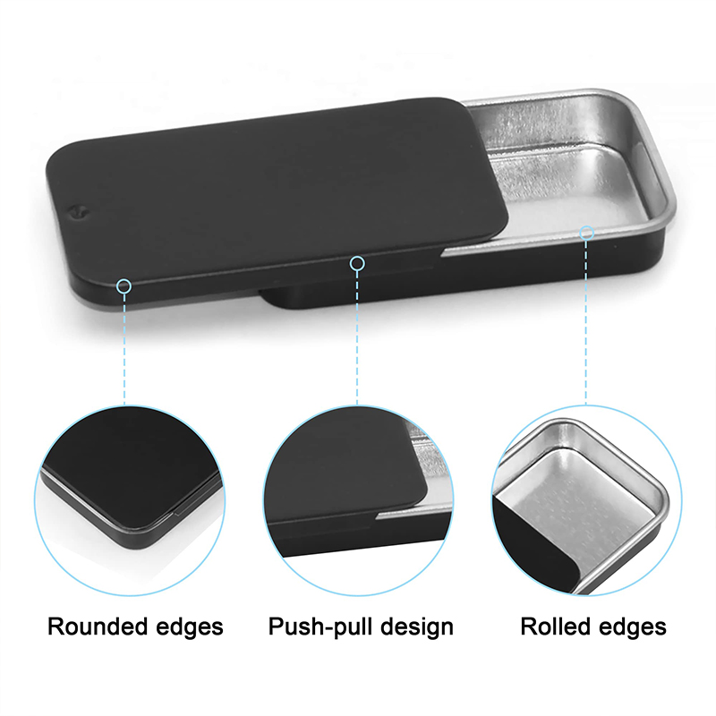 Tinplate Box Slide Lid Push Pu - Food Storage Drawers recension och pris