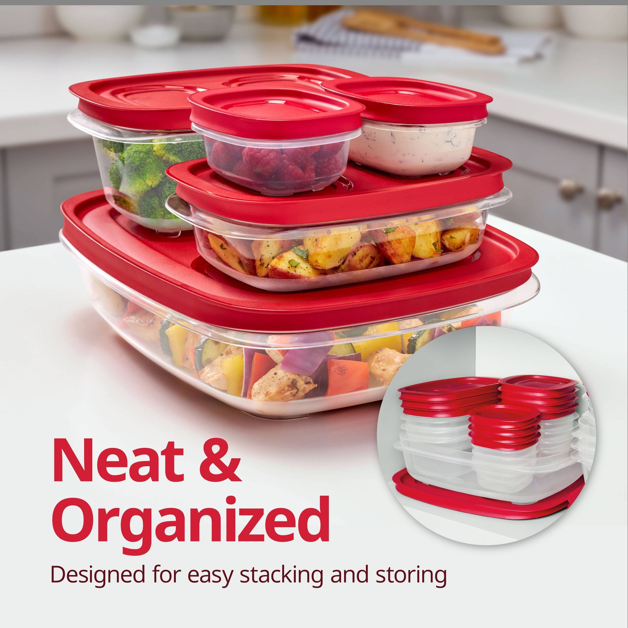 5.26 Cup Rectangular Food Stor - Food Storage Meal Prep recension och pris
