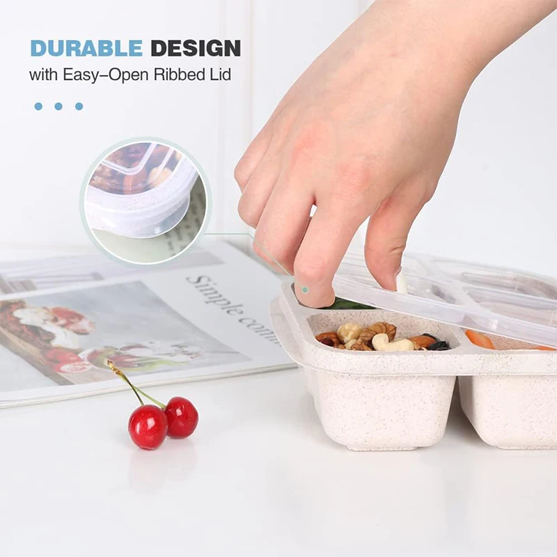 4 Grids Food Storage Box Porta - Food Storage Box Plastic recension och pris