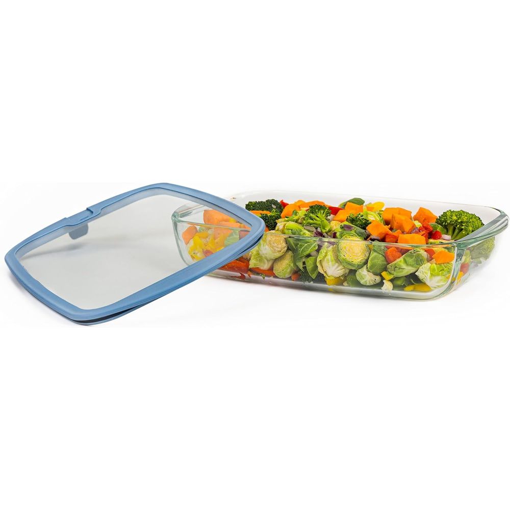 9x13 Glass Baking Dish with Gl - Food Storage Glass Containers Large recension och pris