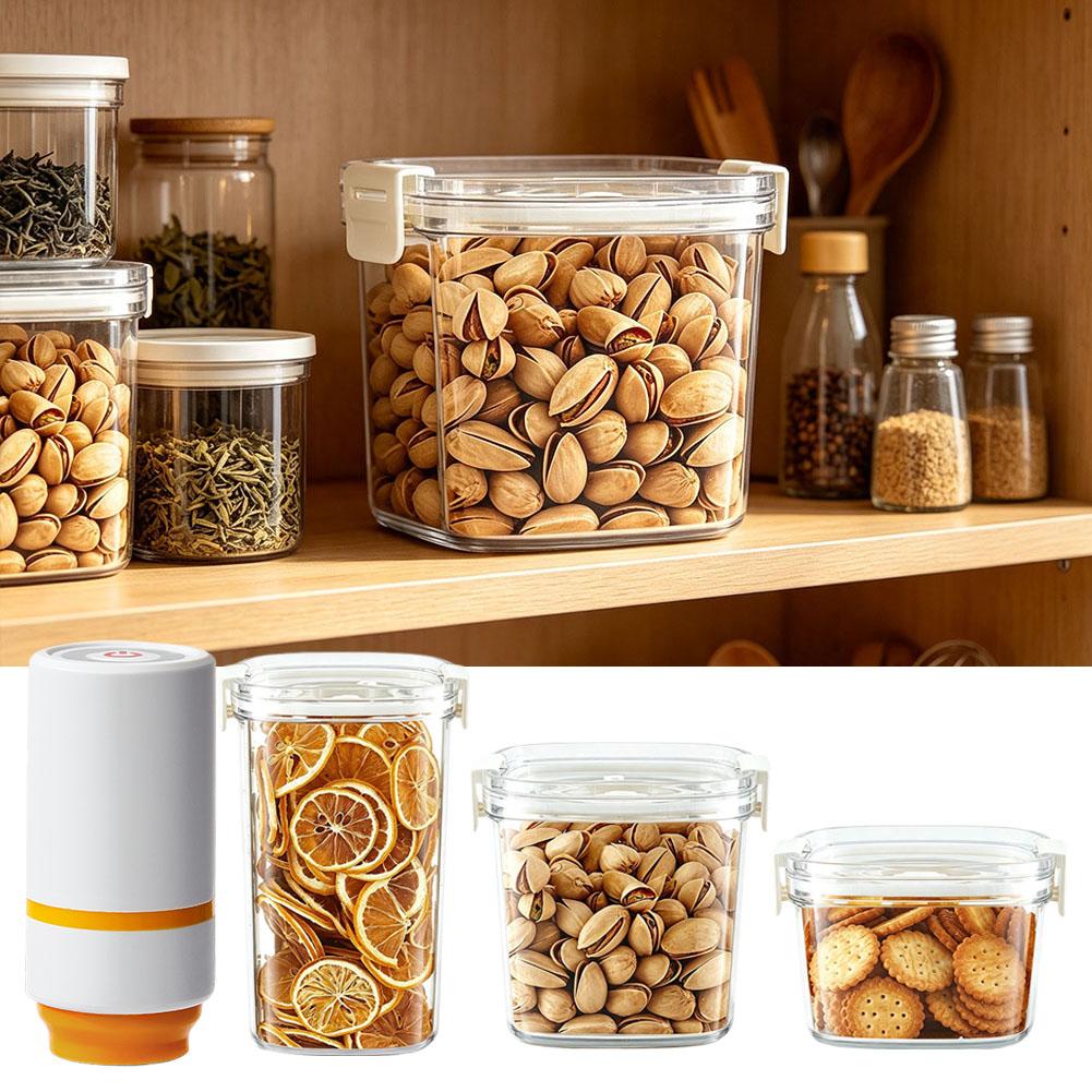 Electric Vacuum Seal Canister  - Food Storage Kitchen Container Set recension och pris