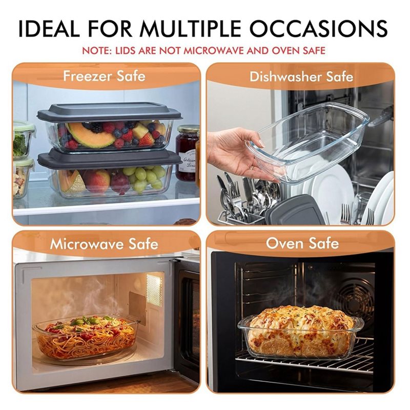 ABMR-Loaf Pan 2-Pack LARGE 7.6 - Food Storage Glass Containers Large recension och pris