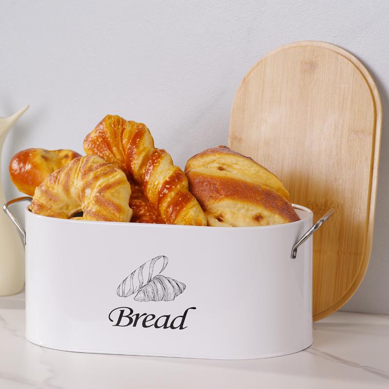 1pc Modern Bread Box With Bamb - Bread Box Bamboo recension och pris