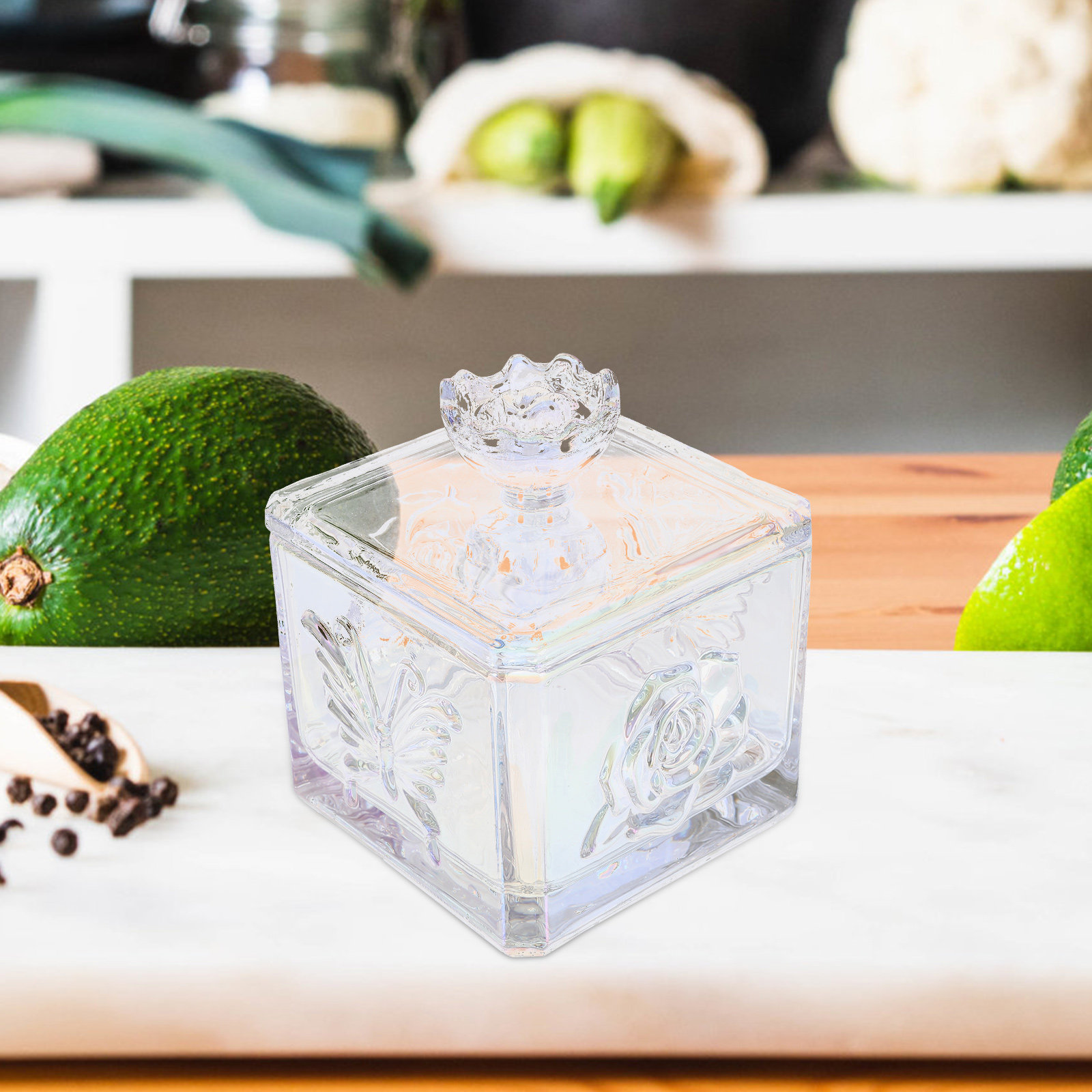 Glass Food Storage Jar with Ai - Food Storage Glass Containers Large recension och pris