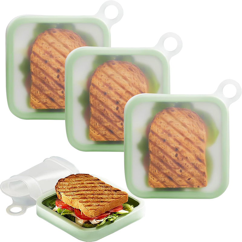 Silicone Sandwich Toast Bento  - Food Storage Handling recension och pris